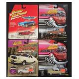 Johnny Lightning Die Cast Metal Cars - Qty 4