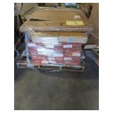 Skid Bruce Hardwood Flooring, 2- 80" Bookshelves,