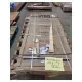 Vigo 56-60 x 76" Sliding Shower Door