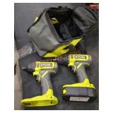 Ryobi 2 Tool Combo , Missing Batteries & Charger