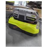 Ryobi 18v 4 ah battery and charger