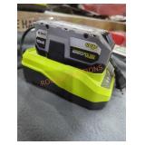 Ryobi 18v 4 ah battery and charger