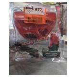 Milwaukee M12 xc 4 ah battery and charger