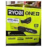Ryobi 18V 8" Pruning Chainsaw