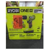Ryobi 18V 3/8" Drill/Driver Kit w/ Accessories