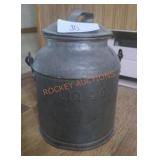 Small Metal Primitive Milk Jug