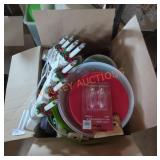Household & Holiday Box Lot