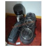 Crock Pot, Coffee Make & Radio Lot