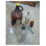 Vintage Glass Bottles Lot