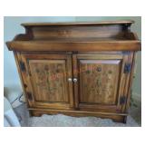 Vintage Wood Dry Sink/Stereo Cabinet