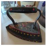 Handpainted Antique Sad Iron