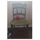 Green Wooden Primitive Chair
