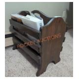 Vintage Wooden Magazine Holder
