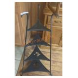 4 Tier Primitive Metal Shelf