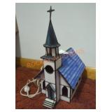 Slag Glass Church Lamp
