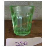 Vintage Uranium Glass Shot Glass