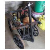 Small Wooden Wagon & Home Decor