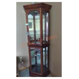 Wooden Corner Display Cabinet