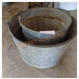 Metal Ash Buckets - Qty 2