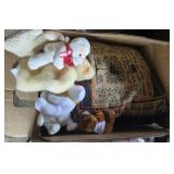 Throw Pillow & Stuffed Toy Box Lot