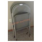 Pair of Metal Folding Chairs