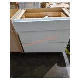 36" Base Cabinet 3 Drawer DAMAGED