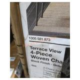 4 Pc Woven Chair Set
