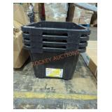4 HDX 17 gal tough totes with no lid