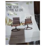 2 outdoor swivel chairs