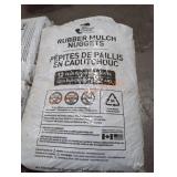 1 bag rubber mulch nuggets .5 cu ft