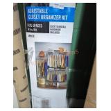 Everbilt adjustable closet organizer kit