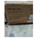 24" w x 18-1/2" d dual mount kitchen sink white