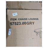 Chaise Lounge Grey Assembly Required