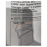 Triangle Toilet Tank