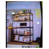 Veikous 72" tall black 5 shelf garage storage