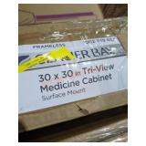 30x30" Tri-View Medicine Cabinet