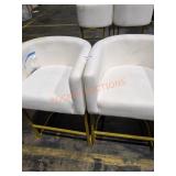 2 Upholstered Stools Some Assembly Required