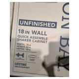 18" Wall Cabinet Assembly Required