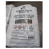 1 bag rubber mulch nuggets .5 cu ft