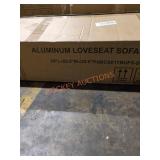 Aluminum Loveseat Sofa And Chairs 3 Box Total