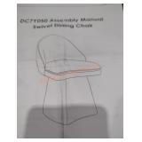 Swivel fabric chair