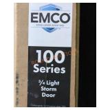 30"x80" White Storm & Screen Door