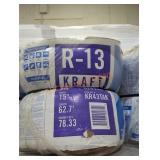 1 roll r13 15" wide insulation 62.7