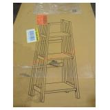 Folding /stacking bookcase 14" w walnut