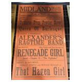 idland Theatre Valley View Schedule Poster