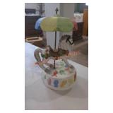 Vintage Merry Go Round Horse With Colorful