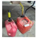 Plastic Gasoline Cans - Qty 2
