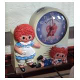 Vintage Raggedy Anne Talking Alarm Clock
