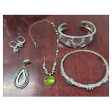 Sterling Stamped Jewelry Lot qty-5