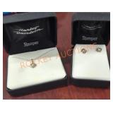 Harley Davidson 10k Stamped Earrings + Necklace